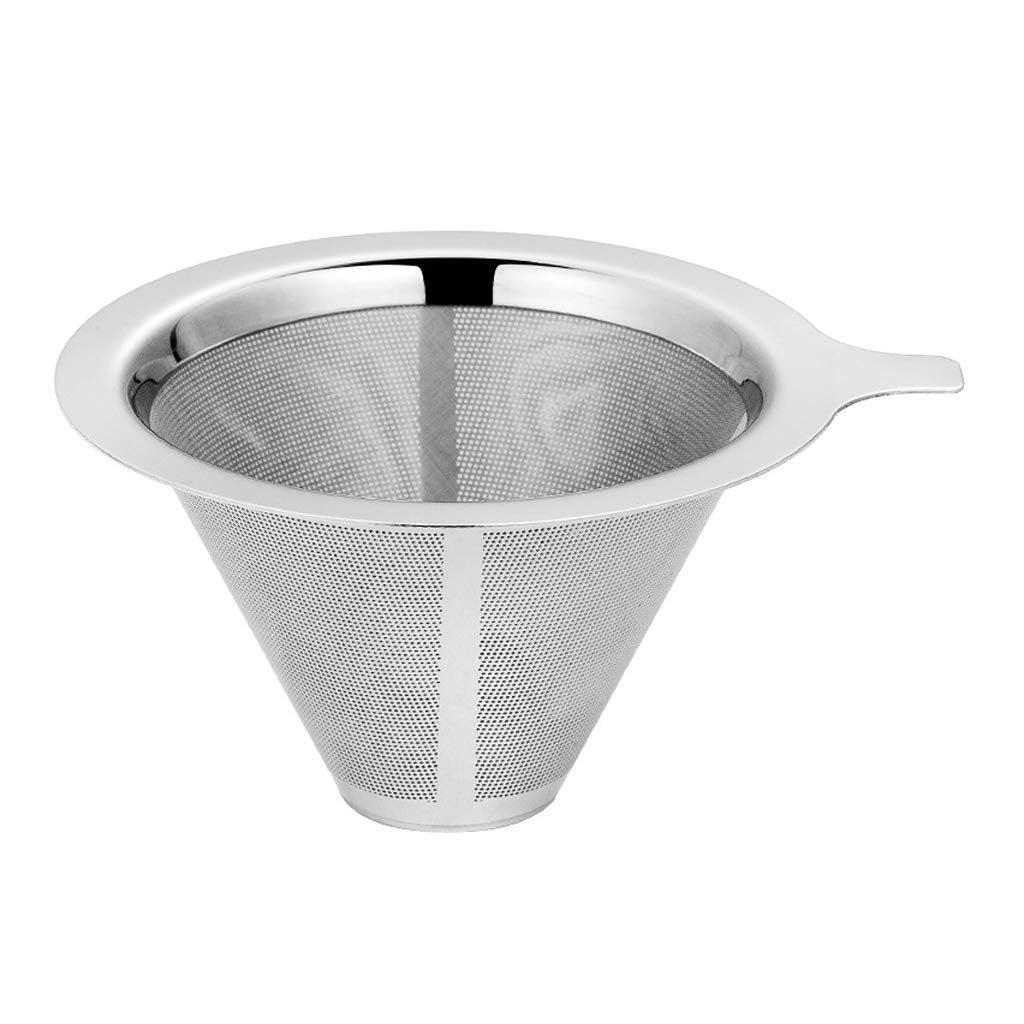 Verilux Pour Over Coffee Filter, Coffee Dripper, Paperless Mess Stainless Steel Coffee Filter, Maker One to Two Cup Coffee, Keeping Nature Coffee Flavour, Easy to Use and Clean Verilux Pour Over Coffee Filter, Coffee Dripper, Paperless Mess Stainless Steel Coffee Filter, Maker One to Two Cup Coffee, Keeping Nature Coffee Flavour, Easy to Use and Clean